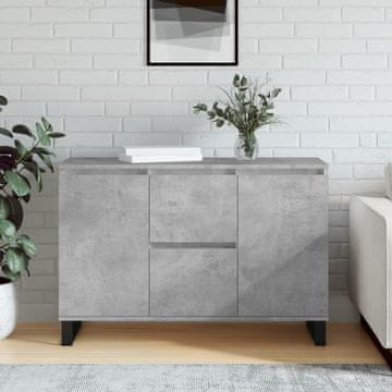 Vidaxl Ormarić Betonsko-sivi 104x35x70 cm Materijal na bazi drva