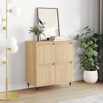 Vidaxl Komoda s ladicama, Sonoma hrast, 60x35x70 cm, Materijal na bazi drva