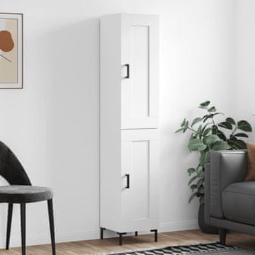 Vidaxl Visoki ormarić bijeli 34,5x34x180 cm materijal na bazi drveta