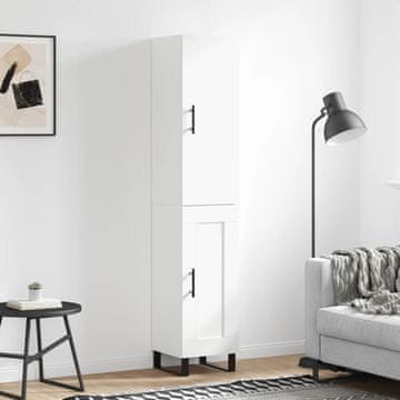 Vidaxl Visoki ormarić bijeli 34,5x34x180 cm materijal na bazi drveta