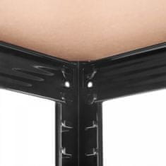 Songmics GLR040B01 polica, 40x90x180 cm, smeđe-crna