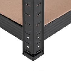 Songmics GLR040B01 polica, 40x90x180 cm, smeđe-crna