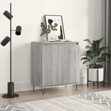 Vidaxl Komoda s ladicama, sivi hrast sonoma, 60x35x70 cm, materijal na bazi drva
