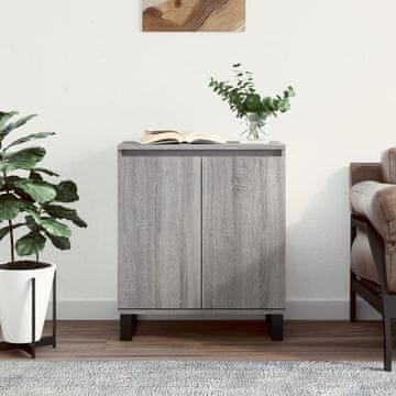 Vidaxl Komoda s ladicama, sivi hrast sonoma, 60x35x70 cm, materijal na bazi drva