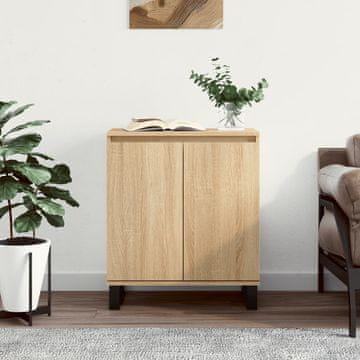 Vidaxl Komoda s ladicama, Sonoma hrast, 60x35x70 cm, Materijal na bazi drva