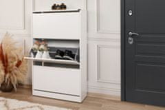 Woody Fashion Ormarić za cipele, Bijela boja, SHC-530-BB-1