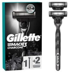 Gillette Mach3 brijač s ugljenom za muškarce + 2 zamjenskih glava