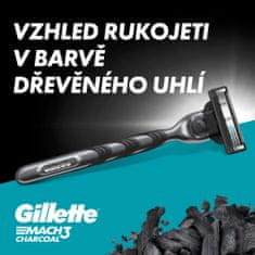 Gillette Mach3 brijač s ugljenom za muškarce + 5 zamjenskih glava
