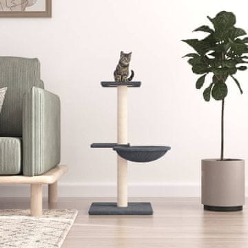 Vidaxl Grebalica za mačke sa sisal stupićima tamno siva 72 cm