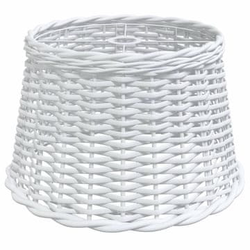 Vidaxl Sjenilo za stropnu svjetiljku bijelo Ø45x28 cm od pruća