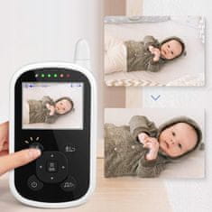 Dexxer Dječja dadilja s noćnom video kamerom i 2,4 ″ LCD do 300m monitora za bebe