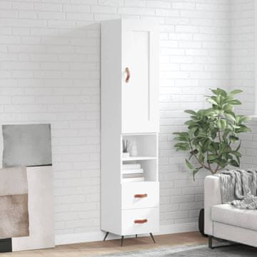 Vidaxl Visoki ormarić bijeli 34,5x34x180 cm materijal na bazi drveta