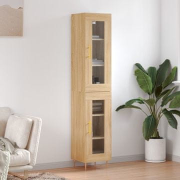 Vidaxl Visoki ormarić Sonoma hrast 34,5x34x180 cm