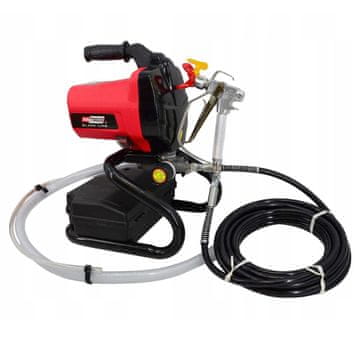 awtools Set 650W električni airless raspršivač boje - airless bojanje BLACK LINE