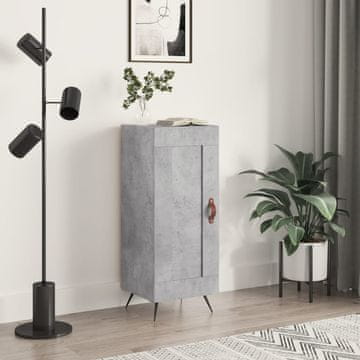 Vidaxl Ormarić Betonsko-sivi 34,5x34x90 cm Materijal na bazi drva
