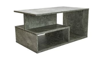 Topeshop Topeshop PRIMA BETON stol za kavu, Taupe, 1 noga
