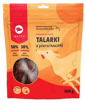 MACED MACED Duck chips MDE, 500 g - Prirodna poslastica za pse