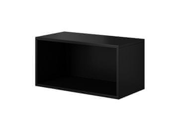 slomart Cama ROCO RO4 otvoreni ormarić 75x37x37 cm, crna