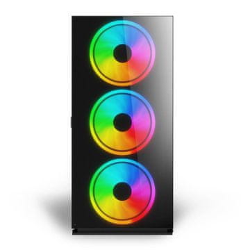 SAVIO SAVIO Prime X1 ARGB PC kućište, staklena stranica, crno