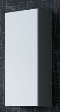 slomart Cama VIGO "90" ormarić, 90x35x32 cm, siva/bijela sjaj