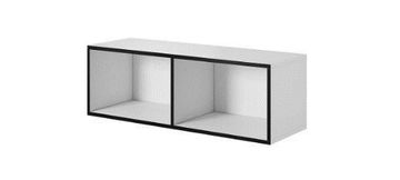 slomart Cama ROCO RO2 otvoreni ormarić za pohranu 112x37x37 cm, bijela/crna