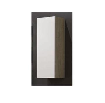 slomart Cama VIGO "90" ormarić 90x35x32 cm, sonoma/bijeli sjaj