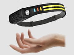 Bailong 2V1 Univerzalni AK. LED 2x cob glava svjetiljka USB XPE senzor na