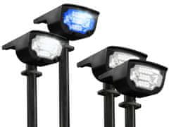 Verkgroup Solarni ukrasni reflektor pod ili zidni LED RGBW IP65 svjetiljka