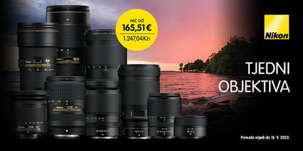 Nikon: NIKKOR Z in F objektivi – 10% prihranek