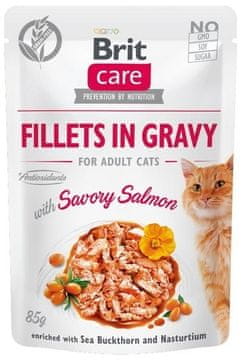 Brit Brit care fillets in gravy fileti s lososom u umaku - mokra hrana za mačke - 85 g