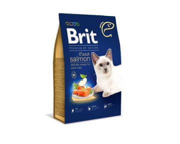 Brit Brit dry premium by nature adult losos - suha hrana za mačke - 1,5 kg