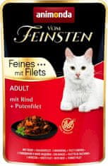 Animonda ANIMONDA vom Feinsten Govedina, pureći file - mokra hrana za mačke - 85 g