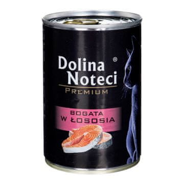 dnt Dolina Noteci Premium, mokra hrana za mačke, losos, 400g