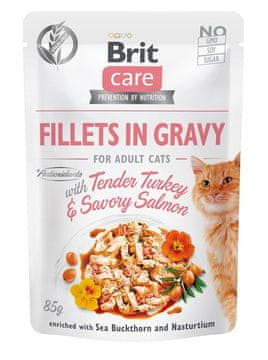 Brit Brit care fillets in gravy fileti s puretinom i lososom u umaku - mokra hrana za mačke - 85 g