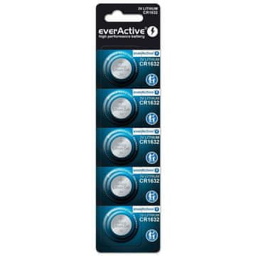 slomart Litijska baterija mini everActive CR1632, 3V, 5 kom