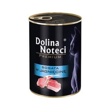 dnt Dolina Noteci Premium, mokra hrana za mačke, janjetina, 400g
