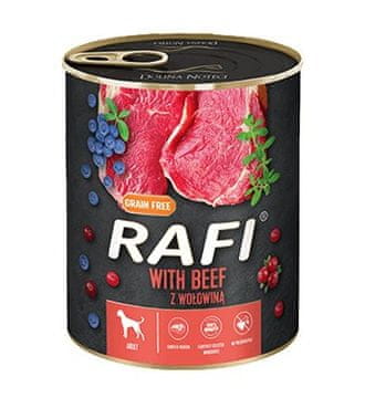 dnt DOLINA NOTECI Rafi - mokra hrana za pse s govedinom, 800g