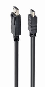 GEM GEM DisplayPort na HDMI kabel, 3m, crna