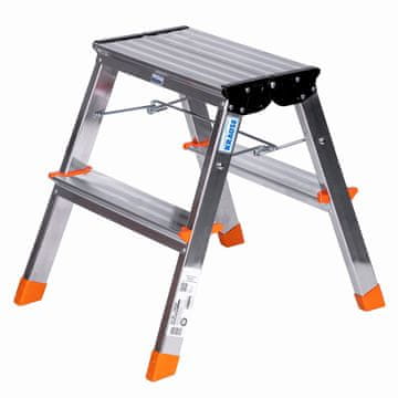 KRAUSE Sklopiva stepenasta ljestva Krause Step Treppy, srebrna