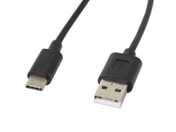 Lanberg LAE Lanberg CA-USBO-10CC-0018-BK USB 2.0 kabel, 1.8m, USB-A na USB-C, Crni