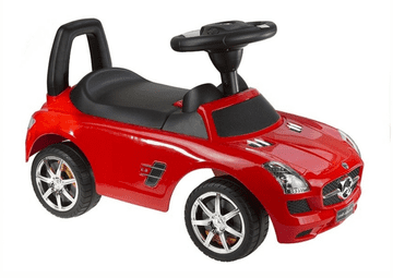 Mercedes SLS AMG dječji autosjedalica s pretincem za odlaganje u naslonu, crvena