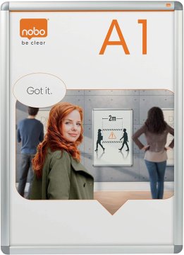 Nobo Okvir za sliku a1 594x841 aluminijski nobo s klip pričvršćivanjem 1902211