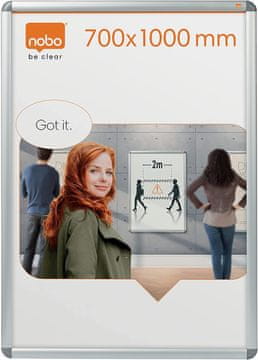 Nobo Okvir za sliku b1 70x100 aluminijski nobo s klip pričvršćivanjem 1902209