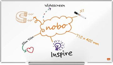 Nobo Tabla magnetna nobo 40x71 widescreen impressionpro lakirna 32" 1915253
