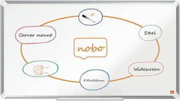 Nobo Tabla magnetna nobo 50x89 widescreen premiumplus lakirna 40" 1915371