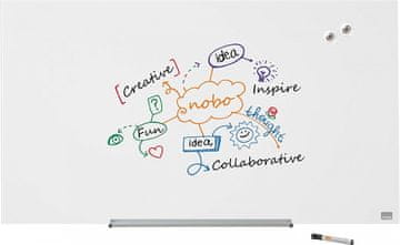 Nobo Ploča staklena nobo 99,3x55,9 diamond bijela 1905176