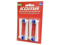 KOMA Certificirane zamjenske glave za Oral-B četkice za zube NK08 for Braun Oral-B EB20A Precision Clean, 4 pcs