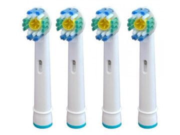 KOMA Certificirane zamjenske glave za Oral-B četkice za zube NK07 for Braun Oral-B EB18A 3D White, 4 pcs