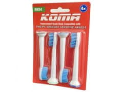 KOMA Certificirane zamjenske glave za Philips četkice za zube NK04 for Philips Sonicare HX6054, 4 pcs