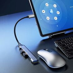 DUDAO A16T HUB adapter USB-C - 4x USB, crno